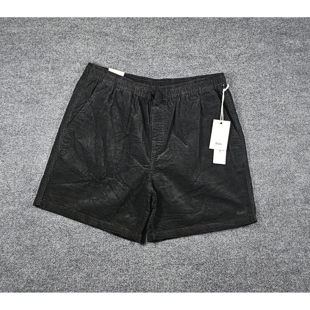 Katin Men's E-Waist Ward Corduroy Shorts Size XL Black Wash